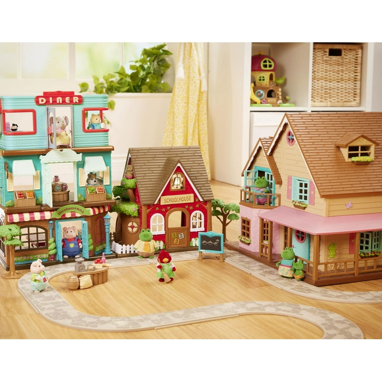 Lil Woodzeez Sunny Acres Country House Dollhouse Playset with
