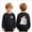 # Black, variant on Child Boys Halloween Shirt for 7t 8t Boys Halloween T-shirt Boys Ghost Kids Shirt Crewneck Long Sleeve Graphic Top Toddler to Youth Boys Clothes Size 7-8 Years