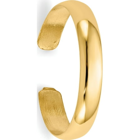 14k Yellow Gold High Polished Toe Ring