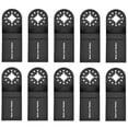 thumbnail image 1 of 10pcs 35mm Multitool Blades High Carbon Steel Oscillating Saw Blades Quick Release Oscillating Blades Professional Fast Cut Swing Blades Compatible with Most Oscillating Tool for Metal Wo, 1 of 9