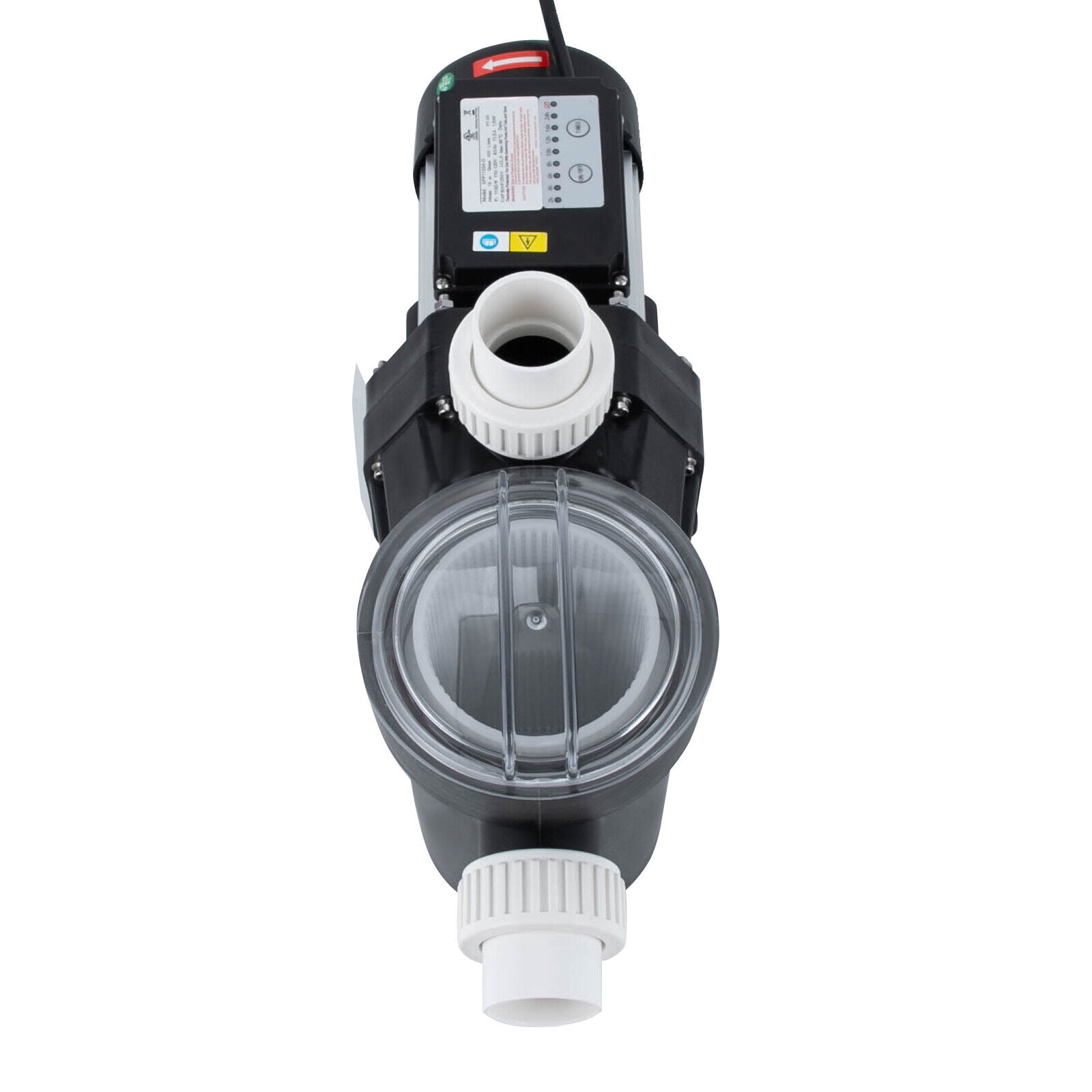 1.5 HP Ground Pool Pump, Black 1100W Powerful Self Primming Swimming Pool Pumps, Pool Pump with Timer Floor Mount