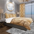 thumbnail image 1 of Designart 'Damask pattern' Mid-Century Modern Bedding Set - Duvet Cover & Shams, 1 of 4