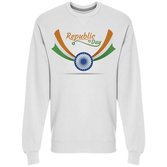 Happy Republic Day Of India Sweatshirt Men's -Image by Shutterstock