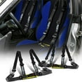 thumbnail image 4 of Car Modification 2 inch 4 Point Kart Racing Seat Belt Quick Release Seat Belt Safety Belt, 4 of 8