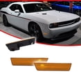 thumbnail image 2 of GTINTHEBOX 2X Amber Lens Front Bumper Side Marker Lights Kit For 2008-2014 Dodge Challenger, 2 of 8