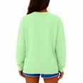thumbnail image 4 of Resicozy Womens Plus Size Solid Color Sweatshirts Long Sleeve Hoodies Fall Crew Neck Pullover Trendy Tops 2025 Light Green 2XL, 4 of 4
