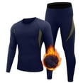 thumbnail image 2 of Gyexs Long Johns for Men Thermal - Thermal Underwear for Men Pants, Base Layer Long Sleeve Shirts Two Piece Sets, Navy, Size XXL, 2 of 3