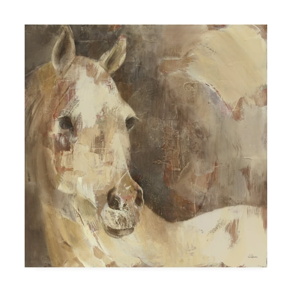 Trademark Fine Art 'Jasmine White Horse' Canvas Art by Albena Hristova