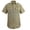 Tan, variant on First Class 100% Polyester Short Sleeve Zippered Uniform Shirts - Tan - M