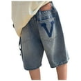 thumbnail image 3 of Tkrady Boys Jeans Shorts Summer Loose Five Quarter Pants with Pocket, Sizes 3-14 Years, 3 of 7