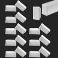 thumbnail image 1 of 16 Pack1-3/16 x9/16 Rectangular Tube End Cap Plastic Plugs, Rectangular Tubing Plug Inserts for Metal Tubing, Fences, Glide Protection from Chair Legs and Furniture, Durable Plastic Hole Plugs, White, 1 of 8