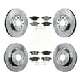 thumbnail image 1 of Transit Auto Front Rear Disc Brake Rotors and Semi-Metallic Pads Kit for Car Mazda 5 K8F-101181, 1 of 11