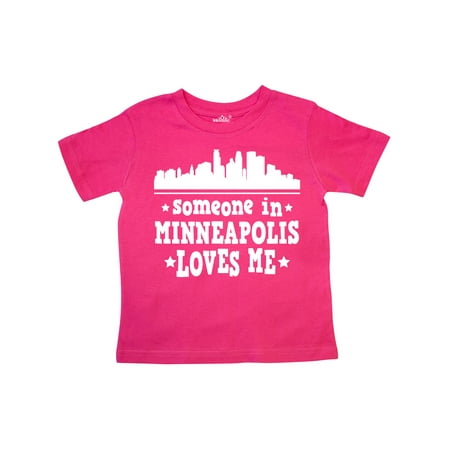 

Inktastic Minneapolis Someone Loves Me Skyline Gift Toddler Boy or Toddler Girl T-Shirt
