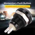 thumbnail image 3 of Push Button Switch, 1A 24V 8mm Mini Waterproof Car Momentary Push Button Power Switch Zinc Aluminium Alloy, 3 of 8