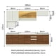 thumbnail image 3 of Cocina Integral Completa 280cm Genova Madesa 04 - Branco/Marrón, 3 of 8