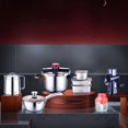 thumbnail image 2 of 16cm High-Legged Triangular Steaming Rack - 304 Stainless Steel, Multifunctional for Dim Sum & Buns, Water-Separation Design, Easy to Clean, Space-Saving, Home Kitchen Essential (Berlin Classic Y, 2 of 5