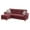 Red, variant on 2 Piece Contemporary Sectional Set with Tufted Back Red