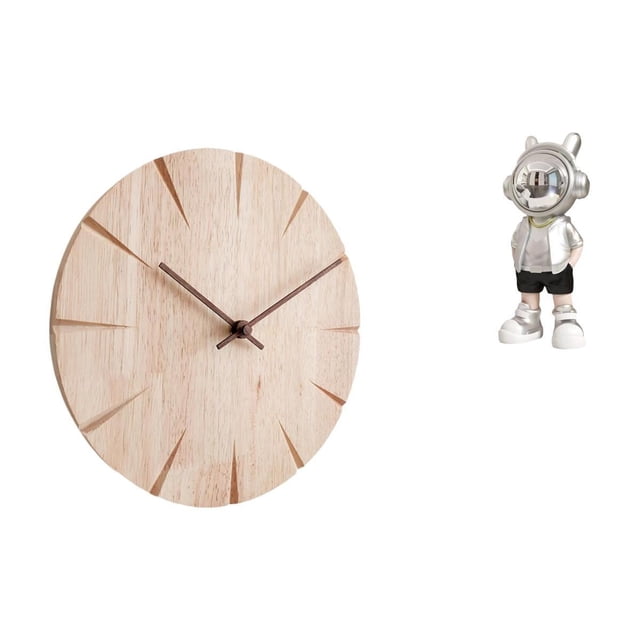 Reloj De Pared De Madera, Diseño Creativo, Adorno Decorativo Silencioso Para Restaurante, Oficina, Astronauta, Mesa, Figura Moderna, Regalo De Inauguración De La Casa
