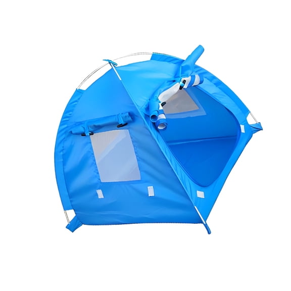Billuyoard Tienda de campaña para mascotas al aire libre, lavable, plegable, tela Oxford, impermeable, para perros pequeños y medianos, nido, Hábitats y jaulas para animales pequeños L/Azul