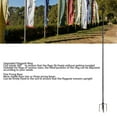 thumbnail image 4 of Asta De Bandera De Tierra, 10 Pies, Asta De Bandera Exterior De Acero Inoxidable Engrosada Que No Se Oxida, Resistente Para Jardín, 4 of 7