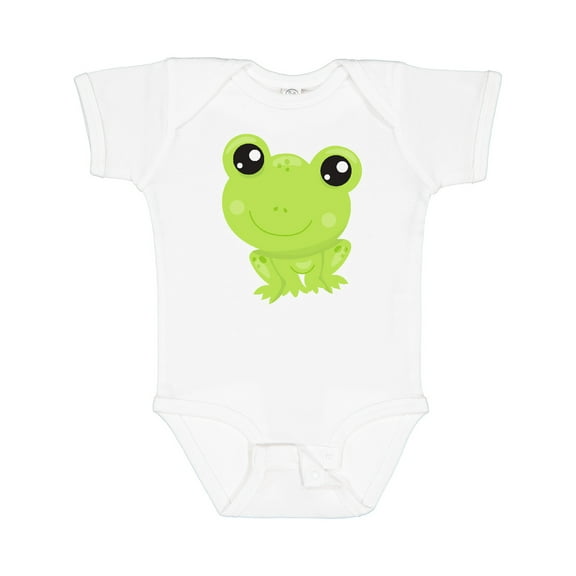 Inktastic Cute Frog, Little Frog, Baby Frog, Green Frog Boys or Girls Baby Bodysuit