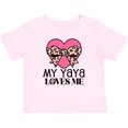 thumbnail image 3 of Inktastic Yaya Loves Me Girls Valentine Grandchild Girls Baby T-Shirt, 3 of 5