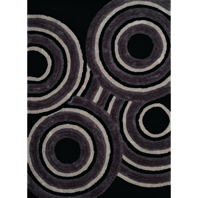 United Weavers Finesse Records Tapis Surdimensionné Noir