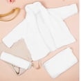 thumbnail image 3 of Newborn Bathrobe Pure Cotton Thickened Baby Photo Bathing Suits Photo Garment (White Suitable for 0-1 Month Baby), 3 of 3