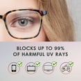thumbnail image 5 of 3 Pack Blue Light Blocking Glasses for Women or Men, Anti Eyestrain Dry Eyes, Headaches and Blurry Vision, Instantly Blocks Glare from Computers and Phone Screens (Champagne+Slateblue+Tortoise), 5 of 5