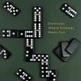 thumbnail image 4 of Domino Set Queensell Double Six Standard con funda de piel sintética, 4 of 9
