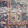 thumbnail image 4 of 8' X 10' Cream Floral Power Loom Distressed Area Rug, 4 of 5