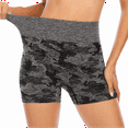 thumbnail image 3 of Yoga Biker Shorts for Women High Waist Camo Seamless Gym Sport Athletic Leggings, 3 of 7