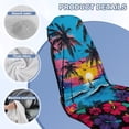 thumbnail image 6 of KUIFORTI Palm Tree Car Seat Cover Towels Front Seats Quick-Dry Car Accessories with Storage Bag Washable Sweat Absorption for Swimming Pool Camping Beach Yoga Towels Mat, 6 of 7