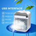 thumbnail image 4 of Personal Space Air Cooler and Humidifier,3-in-1 Portable Air Conditioner Fan,Mini Air Cooler with 200ml Water Tank,USB Rechargeable Personal Evaporative Desktop Fan for Bedroom,Office,Home, 4 of 9