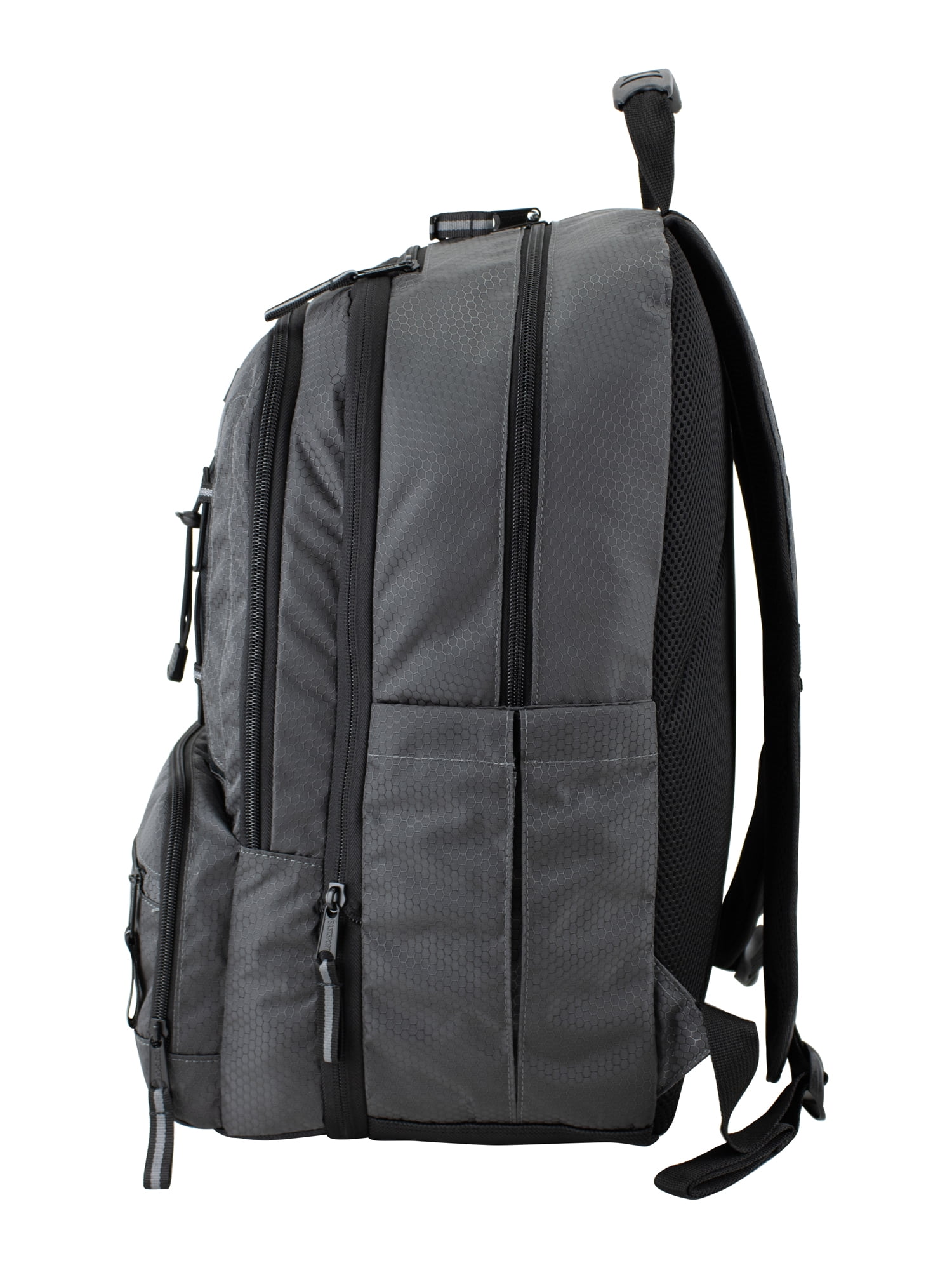 Eastsport Unisex 19" Impact Expandable Recycled Backpack, Charcoal