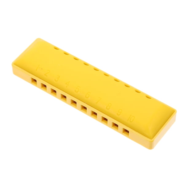 1set resina 20 tonos blues armónica 10 agujeros ABS Harmonica con caja de almacenamiento