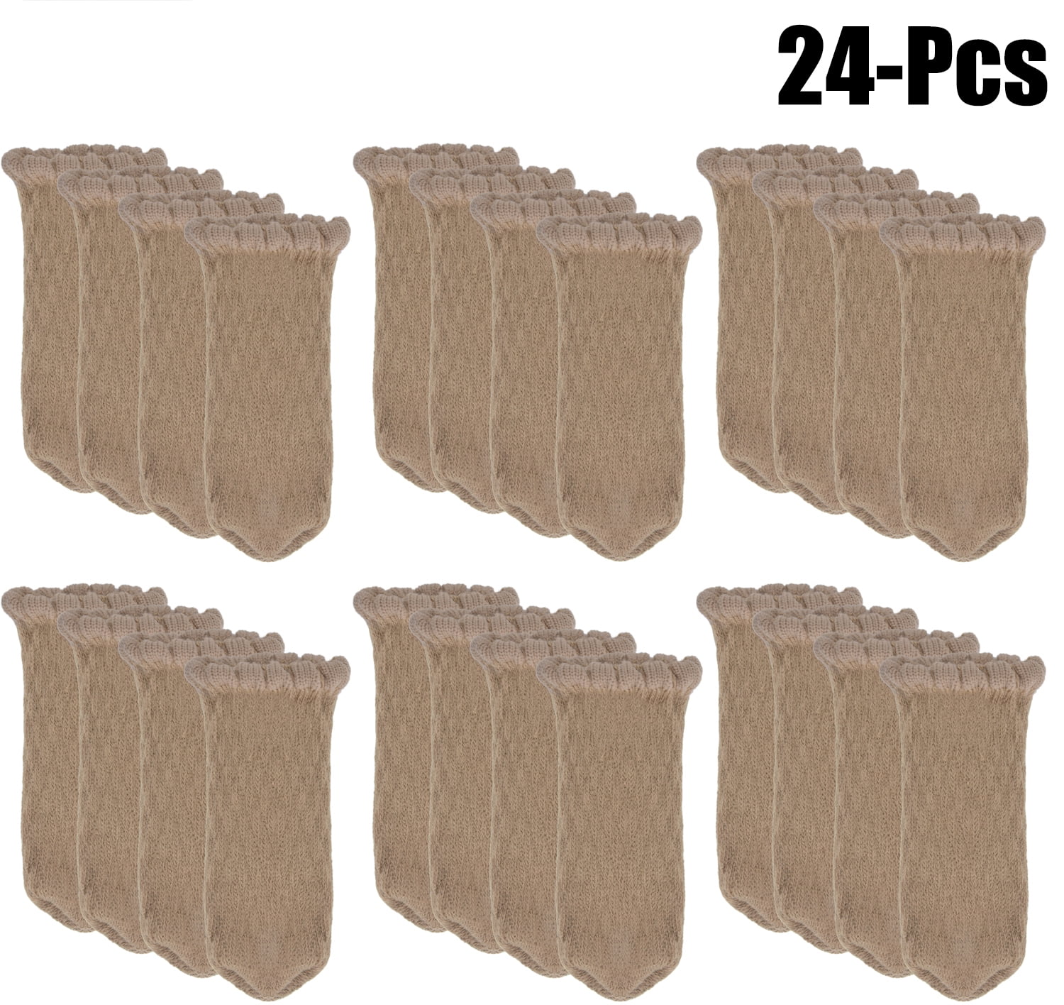 Outgeek 24pcs Chair Socks Knitted Furniture Leg Covers Floor Outgeek 24pcs Chair Socks Knitted Furniture Leg Covers Floor Protectors With Rubberized Grips For Table Desk Home Office Decor