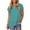 Sky Blue, variant on Tawop Women's Shirts Womens Tee Shirts Round Neck Short Sleeve Solid Hem Split Black L