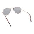 thumbnail image 3 of Kids Size Color Mirror Classic Tear Drop Shape Officer Pilots Wire Rim Sunglasses Gold Mirror, 3 of 4