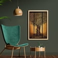 thumbnail image 2 of Tree of Life Wall Art with Frame, Triptych of Old Mature Olive Tree Mediterranean Greece Style Nature Graphic, Printed Fabric Poster for Bathroom Living Room, 23" x 35", Multicolor, by Ambesonne, 2 of 2