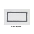 thumbnail image 4 of Better Trends 3 Piece Bathroom Rugs Set 100% Cotton Soft Bath Mat Water Absorbent, Reversible, Machine Washable for Home, Bathroom Decor Toilet Base Contour Mat, Hotel Collection - White/Gray, 4 of 6