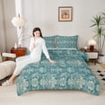 thumbnail image 4 of Castle Fairy Boys Girls Bohemian Damask Twin Comforter Sets,Traditional Flower Bedding Set, 4 of 8