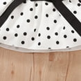 thumbnail image 7 of 12 Months Baby Girls Dress 18 Months Girls Long Sleeve Dress V-neck Toddler Girls Polka Dots Dress White Dress, 7 of 7