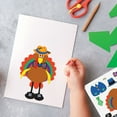 Current Make-A-Turkey Sticker Sheets - Set of 12 Thanksgiving Sticker ...