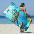 thumbnail image 5 of Beach Towels $15 & under. Sentuca Summer Beach Towels for Kids, Lightweight Hawaiian Bath Towel 29 x 59 Inch, 5 of 8