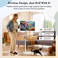 thumbnail image 6 of ApoloSign 32" 4K UHD Smart Portable TV on Wheels, Smart Screen & Rolling Monitor with Stand, Movable Touchscreen with Android 16 Google EDLA Certified, 256GB & 15000mAh Battery, Gen2, 6 of 15