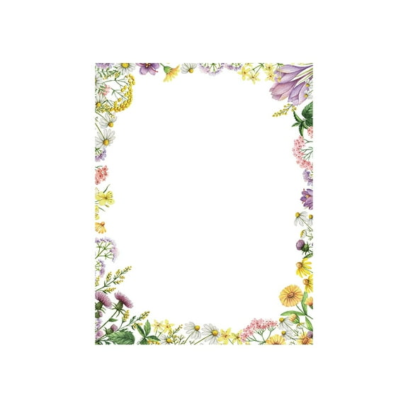 Great Papers Flower Meadows - 10.98 in x 8.5 in - 88 g/m������ - 60 lbs - 80 sheet(s) letterheaded paper