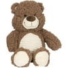 9.5" Snuggles Dark Brown Bear with Corduroy Belly