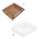 thumbnail image 2 of Cateissary Cajas para cupcakes de 100 piezas con ventana, contenedores de papel Kraft visibles para repostería, organizador portátil para Mostrada Blanco, 2 of 6