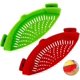 thumbnail image 1 of Colador de alimentos 2 piezas colador universal con clip filtro escurridor de silicona utensilios de cocina resistentes al calor para verduras espaguetis fideos pasta molida, 1 of 5